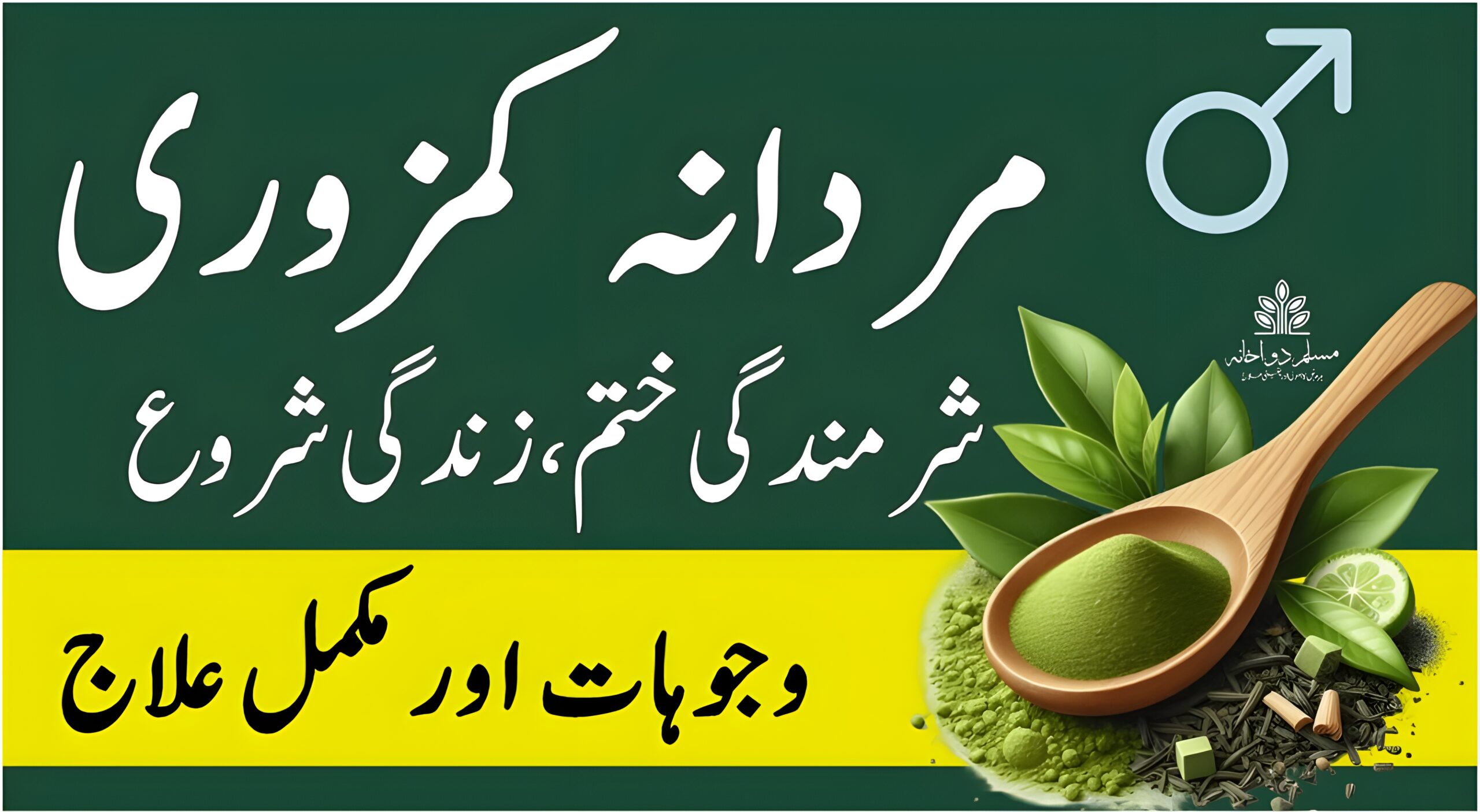 "مردانہ کمزوری کا مکمل یونانی علاج — شرمندگی ختم، زندگی شروع۔ قدرتی جڑی بوٹیوں کے ساتھ مکمل حل اور وجوہات، مسلم دواخانہ کی پیشکش۔"