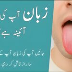 زبان کی تصویر جگر اور صحت کی علامات کے ساتھ