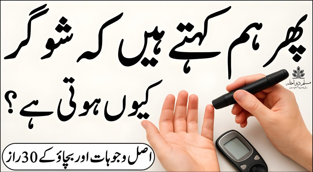 پھر ہم کہتے ہیں کہ شوگر کیوں ہوتی ہے؟ اصل وجوہات اور بچاؤ کے راز